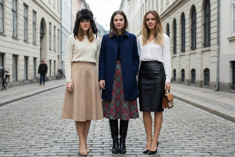 استایل زمستانی کلاسیک زنانه